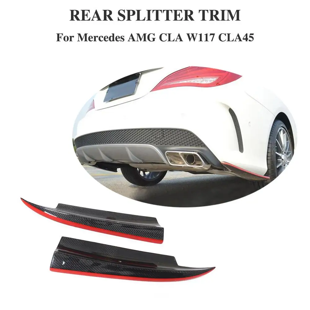 Carbon Fiber Back Bumper Rear Splitter Corner Lip For Mercedes Benz CLA Class W117 C117 CLA45 AMG 2014 - 2016
Carbon Fiber Back Bumper Rear Splitter Corner Lip For Mercedes Benz CLA Class W117 C117 CLA45 AMG 2014 - 2016