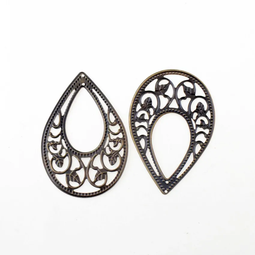 Free shipping 10Pcs Bronze Tone Drop Flower Pendants Filigree Wraps Connectors Metal Crafts Gift Decoration DIY 72x48mm
Free shipping 10Pcs Bronze Tone Drop Flower Pendants Filigree Wraps Connectors Metal Crafts Gift Decoration DIY 72x48mm