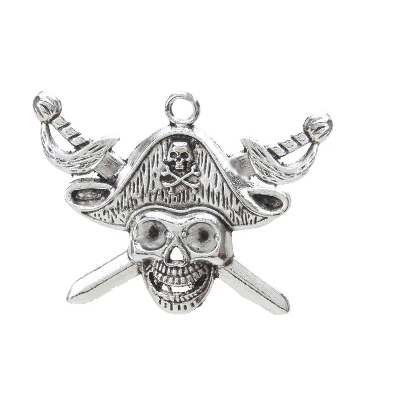 5pcs/lot 44*33mm Charm Alloy Silver Pirate Sign Shape Charm Bracelet Jewelry Necklace Jewelry Accessories Pendant
5pcs/lot 44*33mm Charm Alloy Silver Pirate Sign Shape Charm Bracelet Jewelry Necklace Jewelry Accessories Pendant