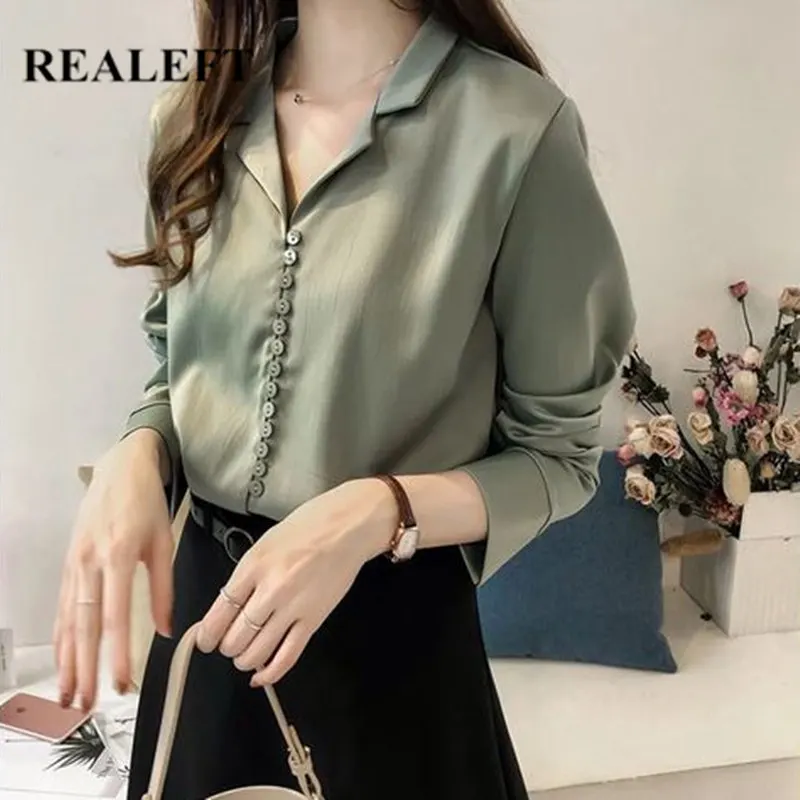 REALEFT Women Elegant Button Printed Blouse 2019 Autumn New Arrival Fashion Long Sleeve Turn Down Collar Casual Office Shirts T
REALEFT Women Elegant Button Printed Blouse 2019 Autumn New Arrival Fashion Long Sleeve Turn Down Collar Casual Office Shirts T