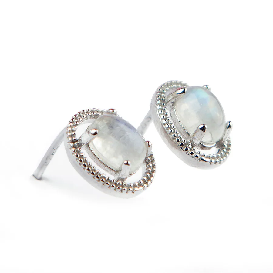 Genuine Natural Moonstone Lady Femme Charms Sterling 925 Silver Romantic Stud Earring One Pair
Genuine Natural Moonstone Lady Femme Charms Sterling 925 Silver Romantic Stud Earring One Pair