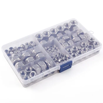 150 x self-locking hexagon nut 6 sizes M4 M5 M6 M8 M10 M12 assortment Drop shipping
150 x self-locking hexagon nut 6 sizes M4 M5 M6 M8 M10 M12 assortment Drop shipping