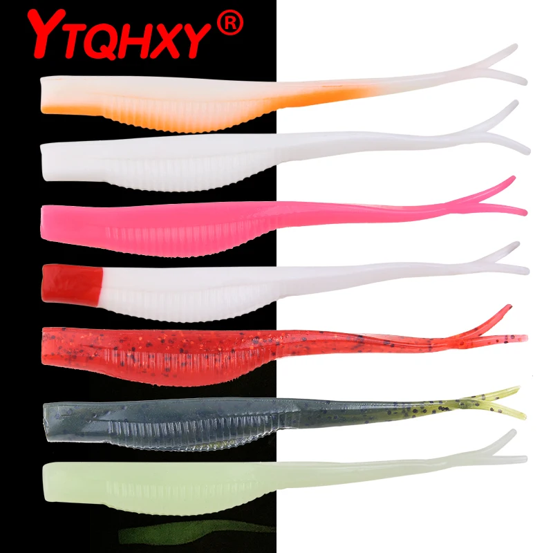 YTQHXY 5Pcs 7 Colors Split Tail Soft Baits 12.5cm 7g Silicone Luminous Minows Jerk Bait Shad Wobblers Carp Fishing Tackle WQ496
YTQHXY 5Pcs 7 Colors Split Tail Soft Baits 12.5cm 7g Silicone Luminous Minows Jerk Bait Shad Wobblers Carp Fishing Tackle WQ496