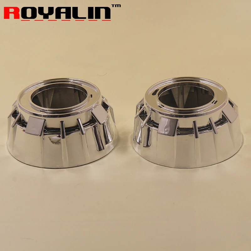 ROYALIN Auto Bixenon Projector Shrouds Headlight Lens with LED Double Angel Eyes Cover for Car Motorcycle Retrofit Headlamp Mask
ROYALIN Auto Bixenon Projector Shrouds Headlight Lens with LED Double Angel Eyes Cover for Car Motorcycle Retrofit Headlamp Mask