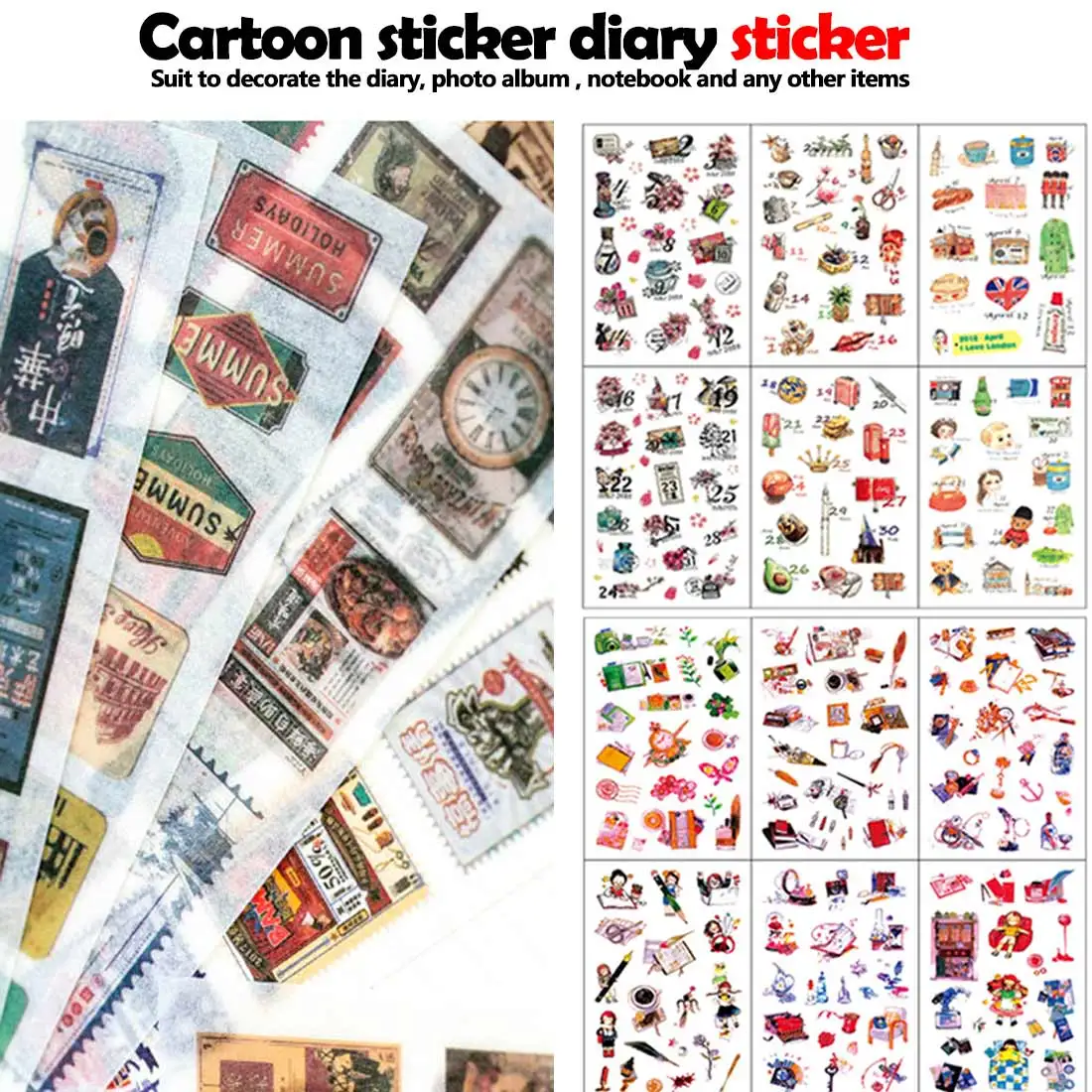 Art Tattoo sticker 6 pcs/pack World Travel Cartoon Stickers Diary Sticker Scrapbook Decoration PVC Stationery Stickers
Art Tattoo sticker 6 pcs/pack World Travel Cartoon Stickers Diary Sticker Scrapbook Decoration PVC Stationery Stickers