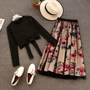 New 2020 Elegant Pink 2 Piece Set Women Sweet Cross Bowknot Irregular Crop Top T Shirt + Mesh Floral Tulle Long Skirts Suits
New 2020 Elegant Pink 2 Piece Set Women Sweet Cross Bowknot Irregular Crop Top T Shirt + Mesh Floral Tulle Long Skirts Suits