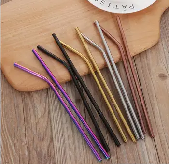Free shipping 400Pc High Quality Colorful Straw 304 Stainless Steel Straws Reusable Bent Metal Drinking Straw with Cleaner Brush
Free shipping 400Pc High Quality Colorful Straw 304 Stainless Steel Straws Reusable Bent Metal Drinking Straw with Cleaner Brush