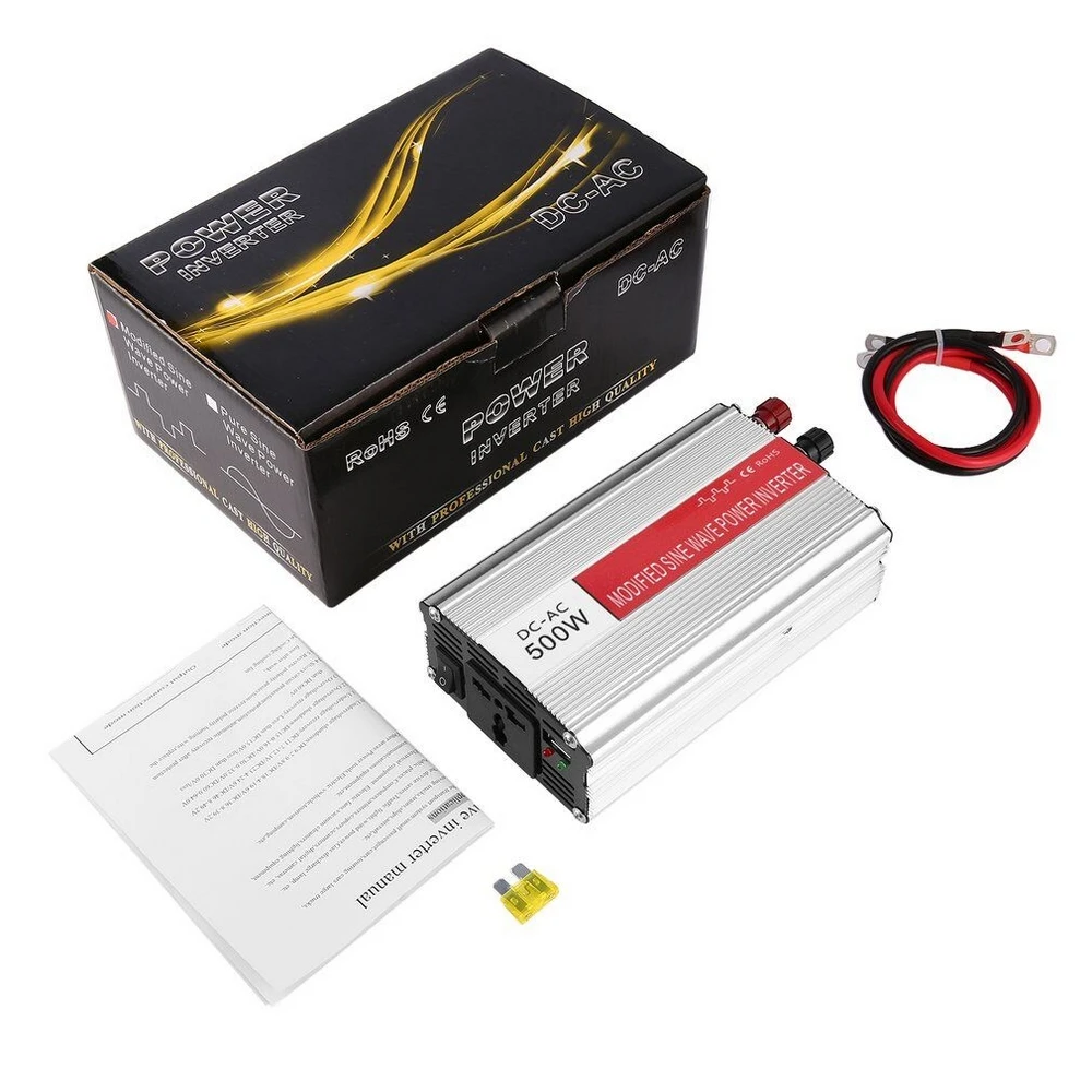 Car Power Inverter 300W/500w Modified Sine Wave DC 12V to AC 220V Inverter Charger Car Inverter
Car Power Inverter 300W/500w Modified Sine Wave DC 12V to AC 220V Inverter Charger Car Inverter