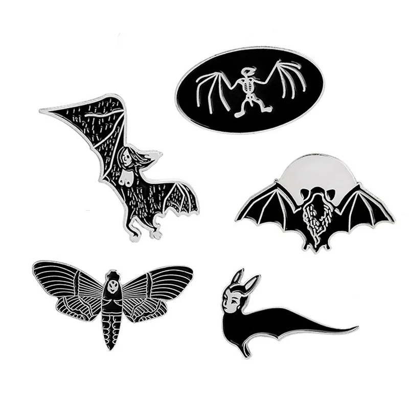Black Bat Skeleton Enamel Pins Gothic Style Skull Dark Brooch Lapel Pins Denim Jacket Pin Buckle Shirt Badge Fashion Gifts
Black Bat Skeleton Enamel Pins Gothic Style Skull Dark Brooch Lapel Pins Denim Jacket Pin Buckle Shirt Badge Fashion Gifts