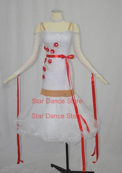 Ballroom Competition Dance Dresses White Women Long Sleeve Standard Ballroom Skirt Adult Sexy Waltz Ballroom Dancing Dress
Ballroom Competition Dance Dresses White Women Long Sleeve Standard Ballroom Skirt Adult Sexy Waltz Ballroom Dancing Dress