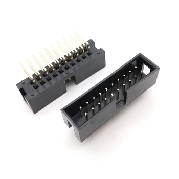 100PCS DC3 20 Pin 2x10Pin Right Angle Double Row Pitch 2.54mm Double-spaced Pin Male IDC Socket Box Header Connector
100PCS DC3 20 Pin 2x10Pin Right Angle Double Row Pitch 2.54mm Double-spaced Pin Male IDC Socket Box Header Connector