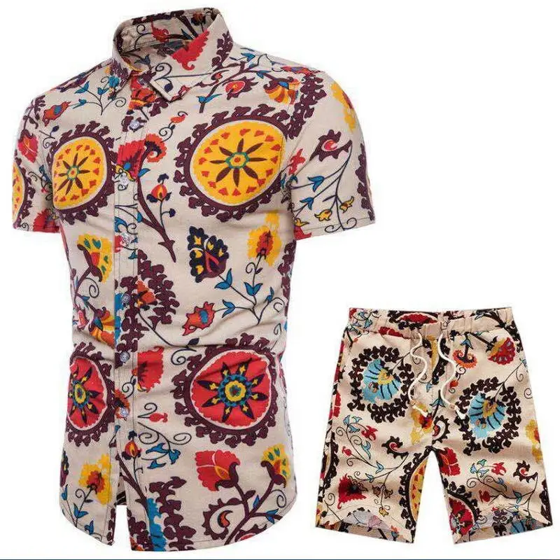 Brand Summer Tracksuit Men Shirts And Shorts Sets 2018 New Fashion Print Short Sleeve T shirt Beach Shorts Two Piece Sweat Suit
Brand Summer Tracksuit Men Shirts And Shorts Sets 2018 New Fashion Print Short Sleeve T shirt Beach Shorts Two Piece Sweat Suit