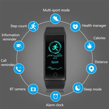 Smart Wristband Intelligent Sport Bracelet Fitness Sleep Tracker IP68 Pulse Watch Outdoor Smartband Health Band Relogio Cardiaco
Smart Wristband Intelligent Sport Bracelet Fitness Sleep Tracker IP68 Pulse Watch Outdoor Smartband Health Band Relogio Cardiaco