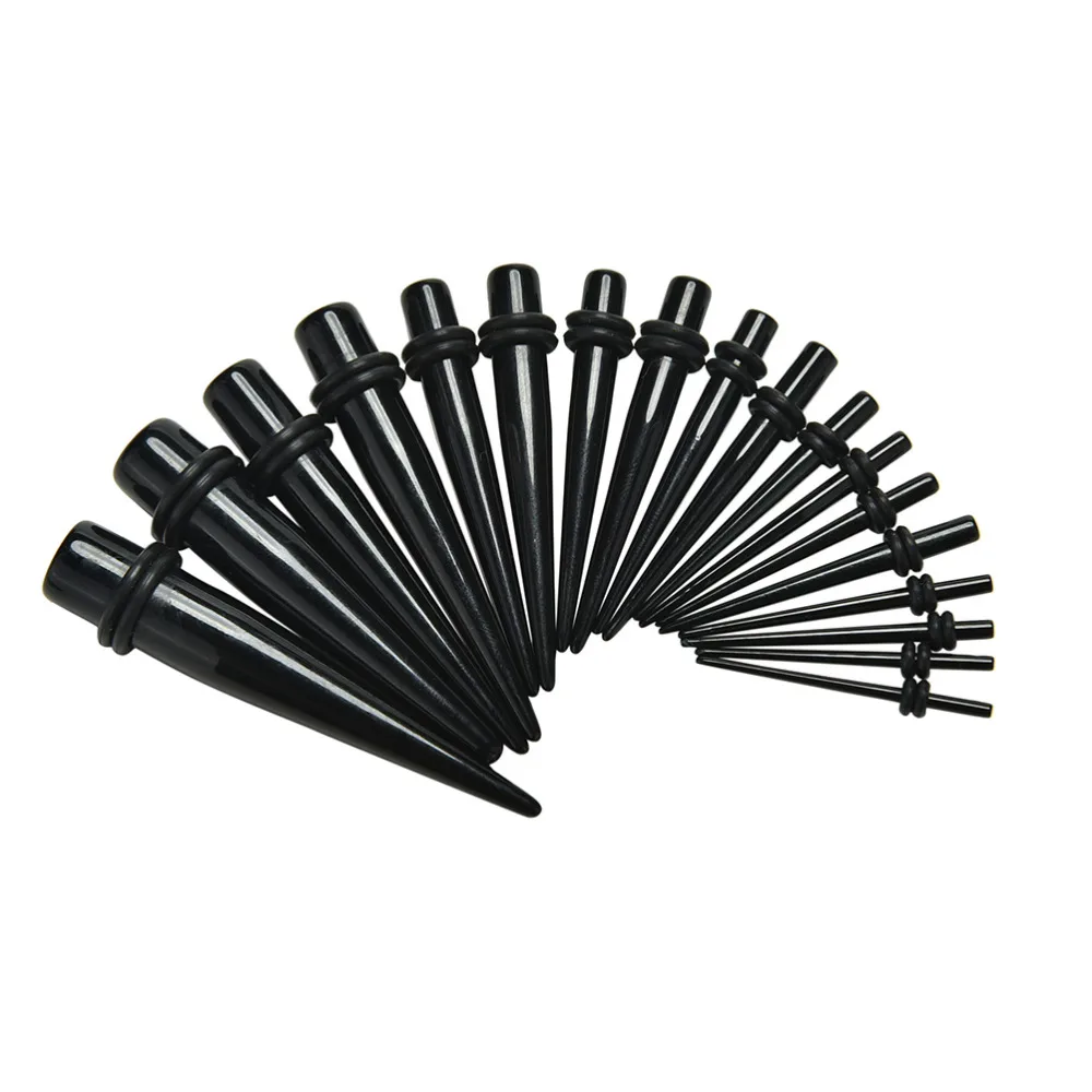 2016 Black Ear Plug Acrylic Plug Tunnel Set Bulk Lot Tapers Stretcher Spike Ear Expander Kit 1 Pair
2016 Black Ear Plug Acrylic Plug Tunnel Set Bulk Lot Tapers Stretcher Spike Ear Expander Kit 1 Pair