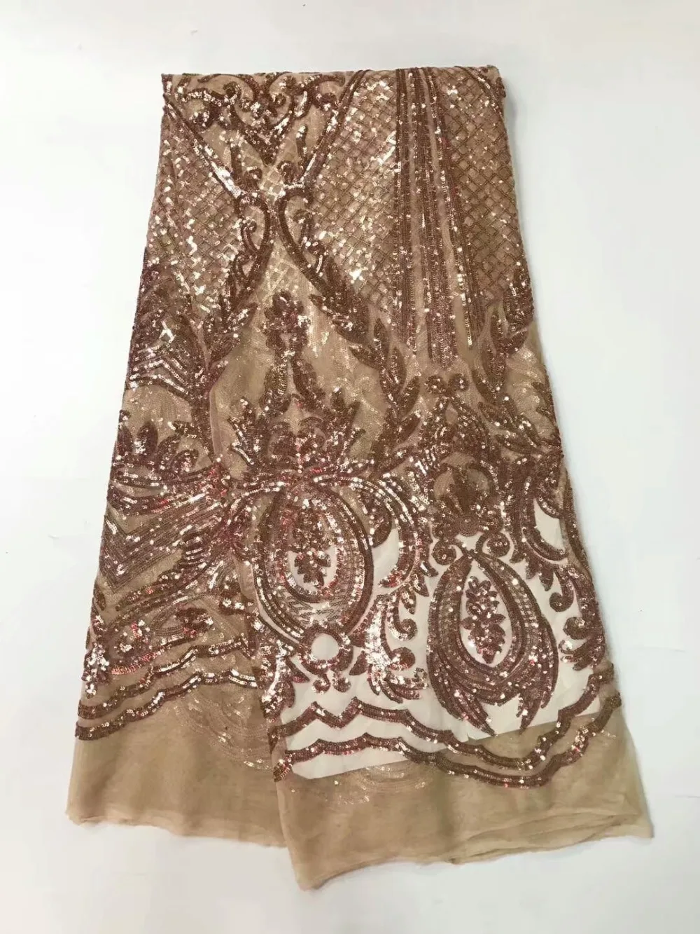 Mesh Tulle Lace Fabric Embroidered High Quality Nigeria Wedding dress Guipure Edge Lace with sequins
Mesh Tulle Lace Fabric Embroidered High Quality Nigeria Wedding dress Guipure Edge Lace with sequins