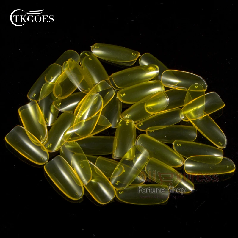 TKGOES 500 PCS Oval Nail Tips French Acrylic Nails Artificial Full Transparent Yellow Color False Fake Nail Art Tips For UV Gel
TKGOES 500 PCS Oval Nail Tips French Acrylic Nails Artificial Full Transparent Yellow Color False Fake Nail Art Tips For UV Gel