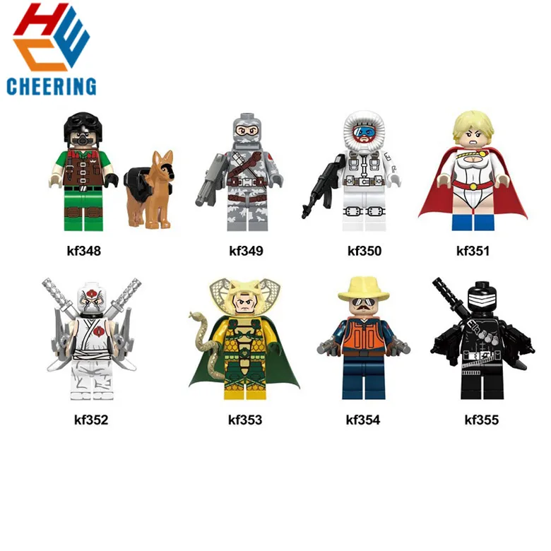 20Pcs Wholesales Super Heroes Building Blocks Gi Joe Series Matt with Junkyard Dog Figures Bricks Gift For Children Toys KF6028
20Pcs Wholesales Super Heroes Building Blocks Gi Joe Series Matt with Junkyard Dog Figures Bricks Gift For Children Toys KF6028