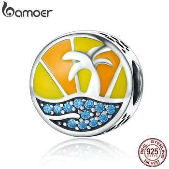 BAMOER Authentic 925 Sterling Silver Summer Beach & Light Blue Zircon Beads fit Charm Bracelets & Necklace DIY Jewelry SCC316
BAMOER Authentic 925 Sterling Silver Summer Beach & Light Blue Zircon Beads fit Charm Bracelets & Necklace DIY Jewelry SCC316