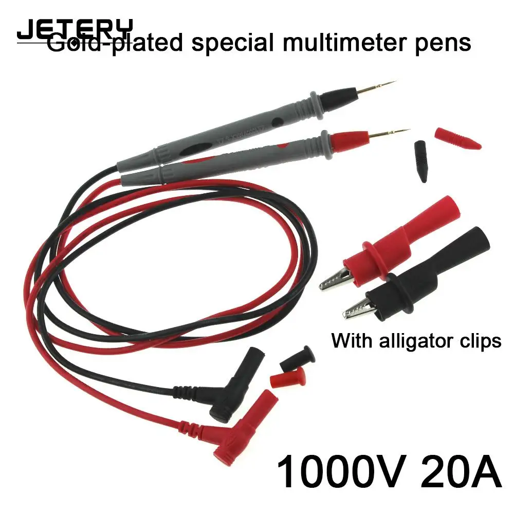 Multimeter Tip Super Thin Tip Tester 20A Ammeter 1000V Alligator Clip Voltmeter Lead Probe Cable SMT Needle
Multimeter Tip Super Thin Tip Tester 20A Ammeter 1000V Alligator Clip Voltmeter Lead Probe Cable SMT Needle