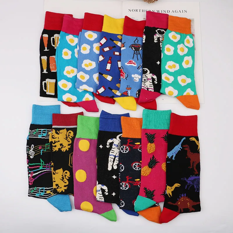 Men Casual cotton Happy Socks Socks harajuku hip hop British Style Funny Colorful Funny streetwear Gift
Men Casual cotton Happy Socks Socks harajuku hip hop British Style Funny Colorful Funny streetwear Gift