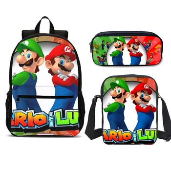 3pcs Set Super Mario Print School Backpack Teenager Boys Student School Bags Girls Bookbag Kids Laptop Backpack Mochila Infantil
3pcs Set Super Mario Print School Backpack Teenager Boys Student School Bags Girls Bookbag Kids Laptop Backpack Mochila Infantil