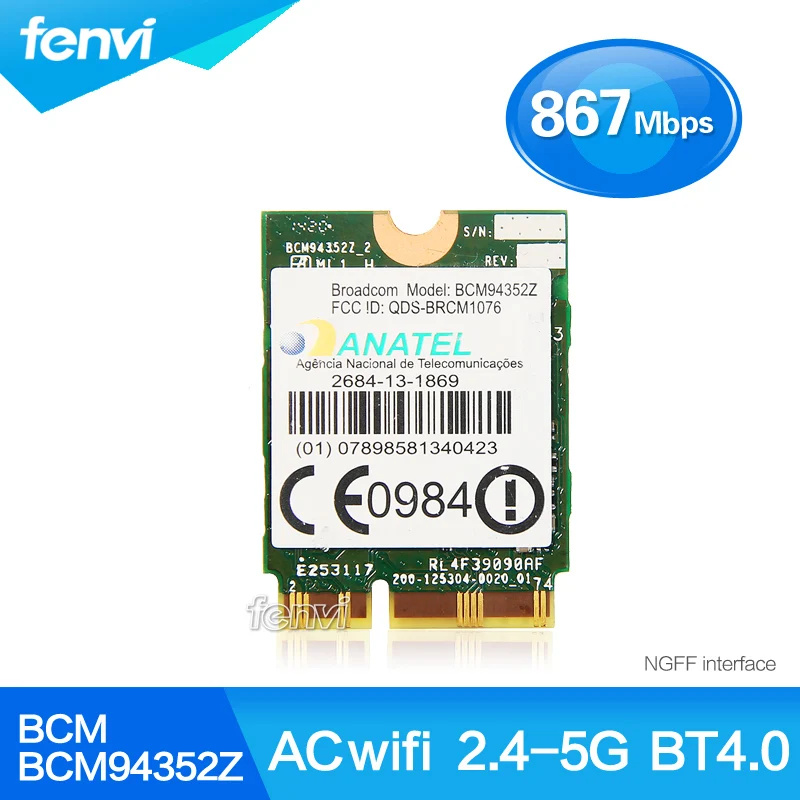 Фото Модуль Wifi 802.11 ac / Bluetooth 4.0 - Broadcom BCM94352Z для ноутбуков IBM Lenovo | Компьютеры и офис
