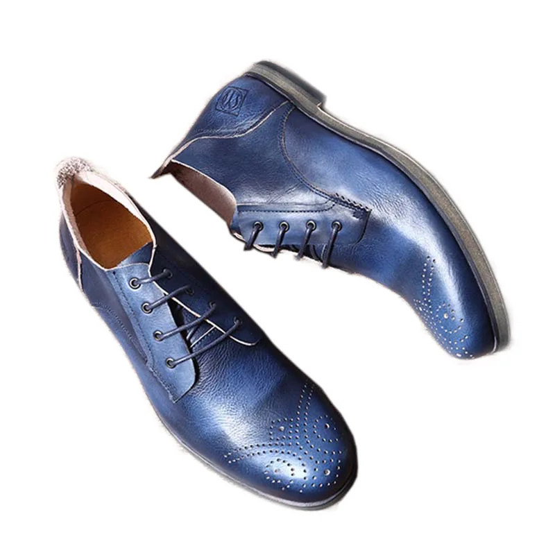 Spring Autumn Handmade Men Shoes Rub breathable Retro British Men's Shoes Leather Carved Casual Shoes Men Chaussures Hommes
Spring Autumn Handmade Men Shoes Rub breathable Retro British Men's Shoes Leather Carved Casual Shoes Men Chaussures Hommes