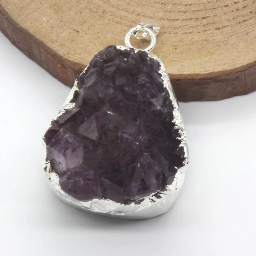 100-Unique 1 Pcs Irregular Shape Natural Purple Amethysts Pendant Fashion Jewelry For Necklace
100-Unique 1 Pcs Irregular Shape Natural Purple Amethysts Pendant Fashion Jewelry For Necklace