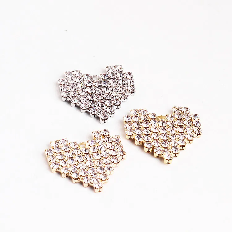 6PCS 22x24MM Champagne Gold Color Brass with Rhinestone Heart Pendant Charm for Jewelry Making Finding Accessories
6PCS 22x24MM Champagne Gold Color Brass with Rhinestone Heart Pendant Charm for Jewelry Making Finding Accessories