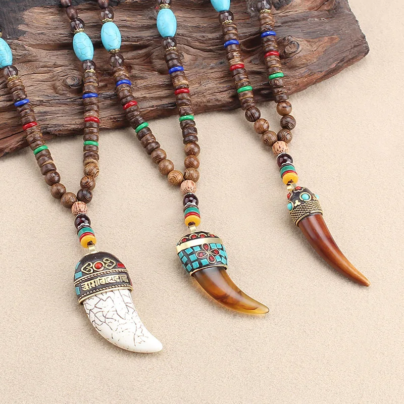 Tibetan Buddhist Mala Wood Beads Necklace Vintage Nepal Charm Ox Horn Pendant Necklace Women Meditation Rosary Necklace Dropship
Tibetan Buddhist Mala Wood Beads Necklace Vintage Nepal Charm Ox Horn Pendant Necklace Women Meditation Rosary Necklace Dropship