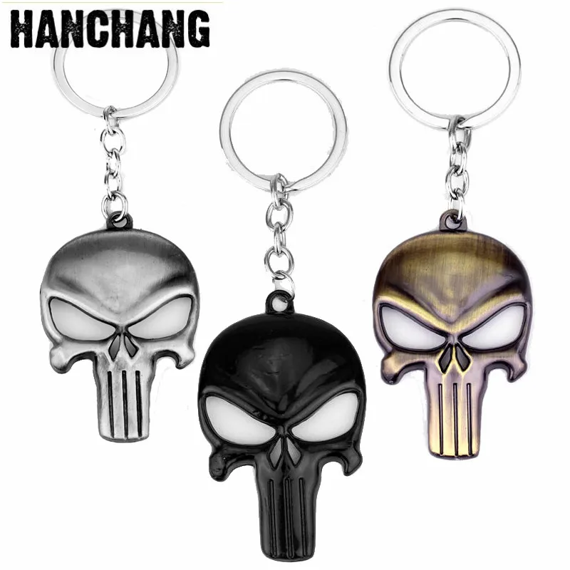 Marvel Punisher Skull Logo Sketelon Keychain Jewelry Horror Skull Mask Keychain Ring Car Bag Purse Hanging Chaveiro Souvenirs
Marvel Punisher Skull Logo Sketelon Keychain Jewelry Horror Skull Mask Keychain Ring Car Bag Purse Hanging Chaveiro Souvenirs