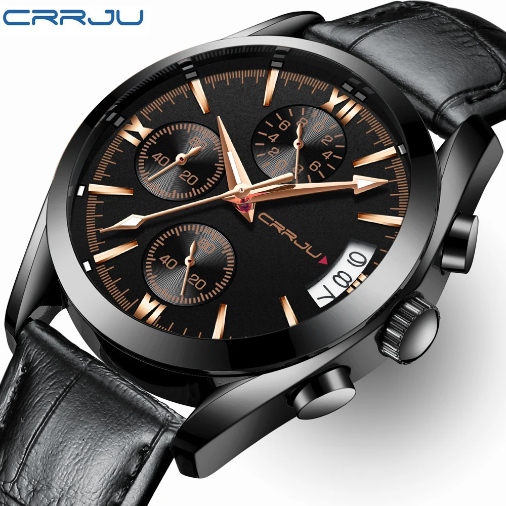 CRRJU Top Luxury Brand Chronograph Quartz Watch Men Fashion Casual Luminous Waterproof Sport Clock Relogio Feminino
CRRJU Top Luxury Brand Chronograph Quartz Watch Men Fashion Casual Luminous Waterproof Sport Clock Relogio Feminino