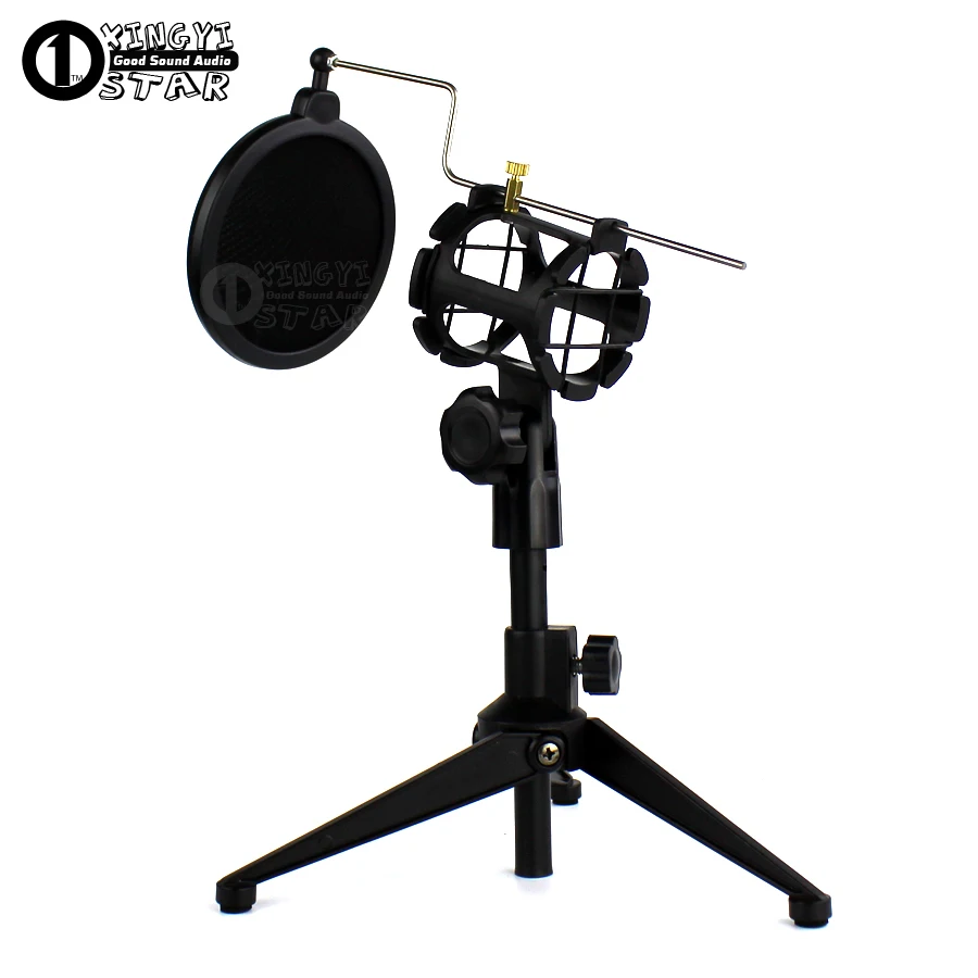 Desktop Metal Recording Microphone Stand Desk Wind Screen Pop Filter Holder Tripod Spider Mic Shock Mount For MXL 603 606 CR21
Desktop Metal Recording Microphone Stand Desk Wind Screen Pop Filter Holder Tripod Spider Mic Shock Mount For MXL 603 606 CR21