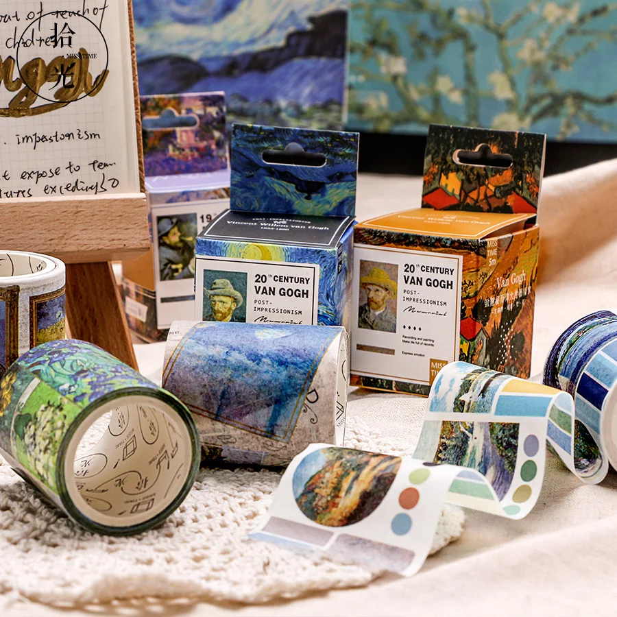 5 cm Wide Van Gogh Monet Great Artist Washi Tape Decorative Adhesive Tape DIY Scrapbooking Sticker Label Masking Tape
5 cm Wide Van Gogh Monet Great Artist Washi Tape Decorative Adhesive Tape DIY Scrapbooking Sticker Label Masking Tape