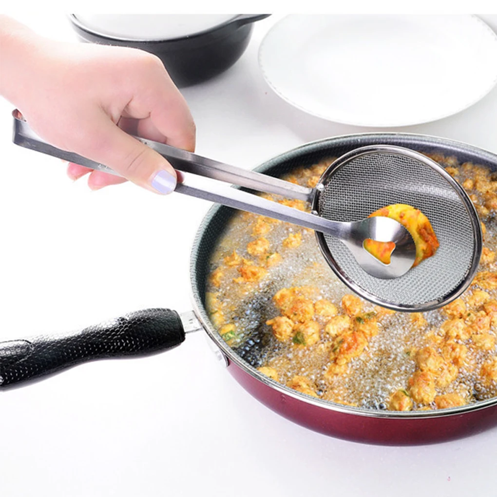 Stainless Steel Clips Strainer Food Clip Colander Mesh Strainer Kitchen Spoon Tools 28*10cm
Stainless Steel Clips Strainer Food Clip Colander Mesh Strainer Kitchen Spoon Tools 28*10cm