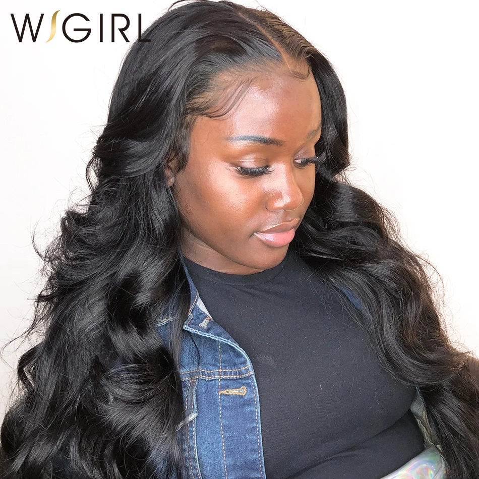 Wigirl 10 26 дюймов Волнистые 13x6 кружевные передние парики предварительно отобранные