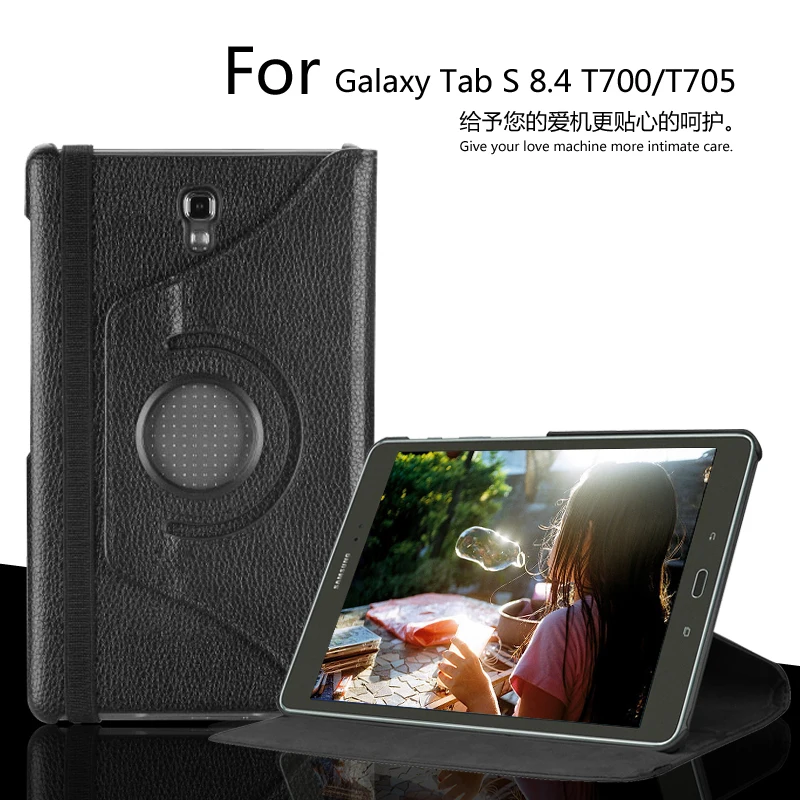 Case for Samsung Galaxy Tab S T700 T705 8.4 inch, GARUNK 360 Rotating Flip Protective Solid PU Leather Tablet Cover for SM-T700
Case for Samsung Galaxy Tab S T700 T705 8.4 inch, GARUNK 360 Rotating Flip Protective Solid PU Leather Tablet Cover for SM-T700