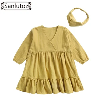 Sanlutoz Casual Cotton Baby Girl Dress Fashion Girls Clothes Princess Little Kid Dresses for girls with Headband Holiday
Sanlutoz Casual Cotton Baby Girl Dress Fashion Girls Clothes Princess Little Kid Dresses for girls with Headband Holiday