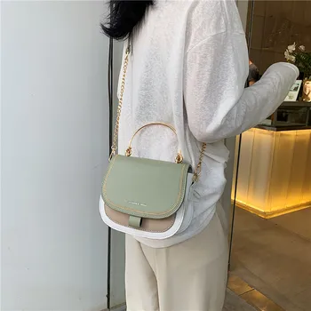 2019 Womens Crossbody Wild Contrast Color Chain Shoulder Splice Messenger Bags bolso mujer grande cuero bolsas feminina
2019 Womens Crossbody Wild Contrast Color Chain Shoulder Splice Messenger Bags bolso mujer grande cuero bolsas feminina