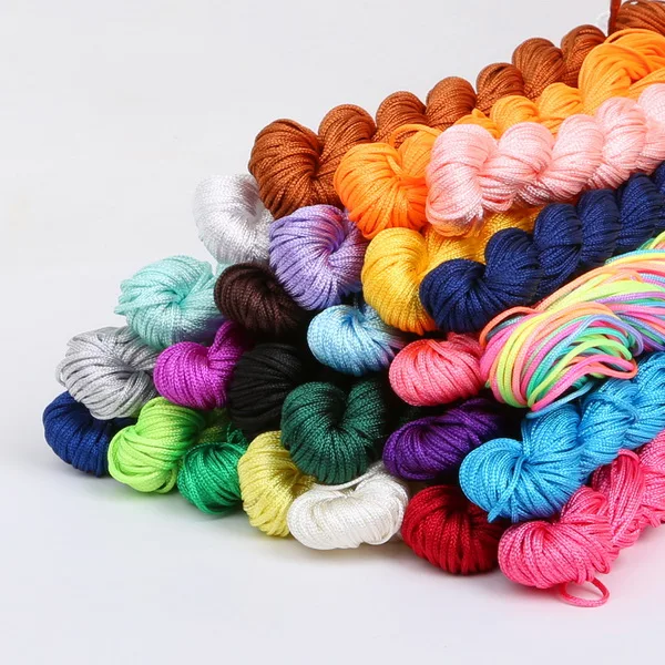 10pcs/lot 1mm Chinese Knot Macrame Rattail Thread 25M/pcs Shamballa Bracelet Rope Cord Jewelry Findings Accessories
10pcs/lot 1mm Chinese Knot Macrame Rattail Thread 25M/pcs Shamballa Bracelet Rope Cord Jewelry Findings Accessories