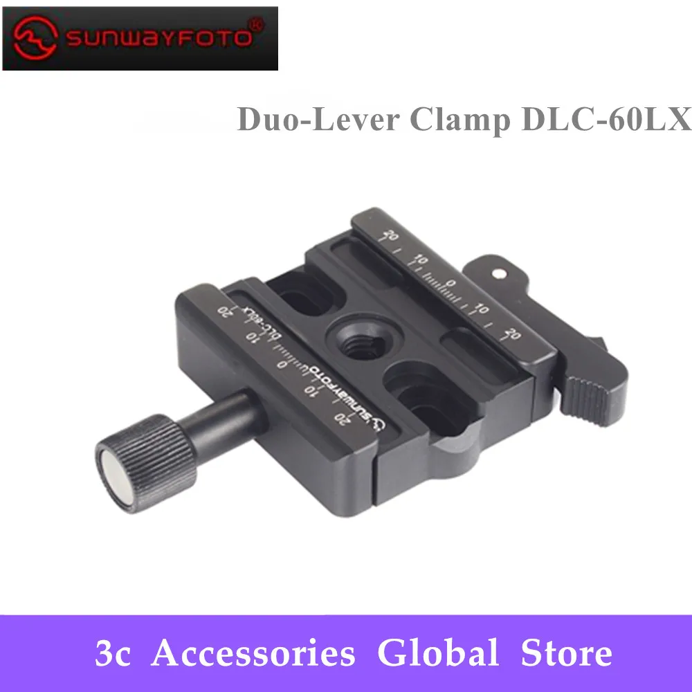 SUNWAYFOTO DLC-60LX Tripod Head Quick Release Clamp For DSLR Tripode Quick Release Clamp Plate BallHead Lever Release Clamp
SUNWAYFOTO DLC-60LX Tripod Head Quick Release Clamp For DSLR Tripode Quick Release Clamp Plate BallHead Lever Release Clamp