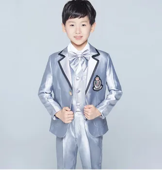 New Style Boy Tuxedos Notch Lapel Children Suit Two Buttons Kid Wedding/Prom Suits (Jacket+Vest+Pants+Tie +Shirt) NH20
New Style Boy Tuxedos Notch Lapel Children Suit Two Buttons Kid Wedding/Prom Suits (Jacket+Vest+Pants+Tie +Shirt) NH20