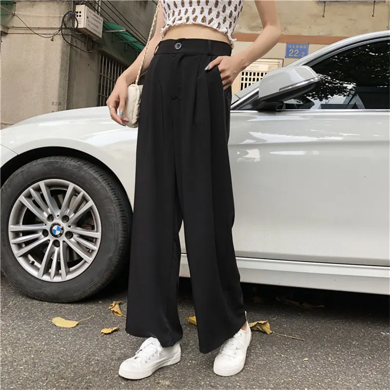 HziriP 2019 Summer Fashion Texture High Waist Office Lady Solid Casual Loose Thin Fresh Solid Women Wide Leg Pants 2 Colors
HziriP 2019 Summer Fashion Texture High Waist Office Lady Solid Casual Loose Thin Fresh Solid Women Wide Leg Pants 2 Colors