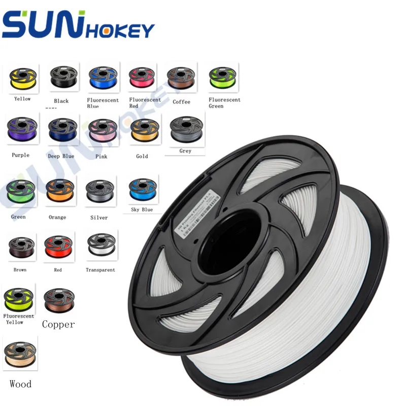 Sunhokey 1.75mm 1KG White Filament PLA ABS 3D Printer Filament Plastic thread for 3D Printer 3D Pen SGS ROHS
Sunhokey 1.75mm 1KG White Filament PLA ABS 3D Printer Filament Plastic thread for 3D Printer 3D Pen SGS ROHS