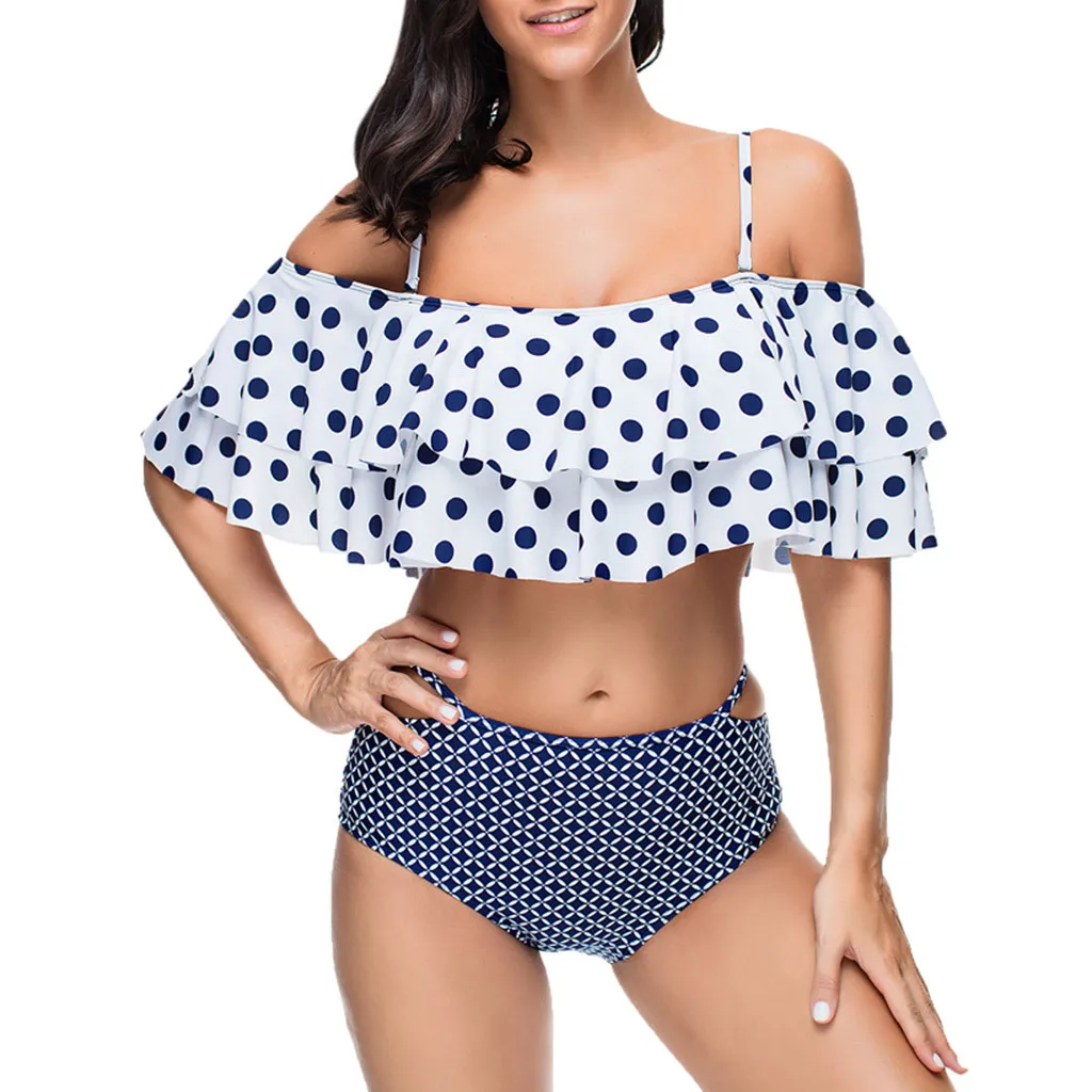 High Waist Boho Print Swimwear Ruffle Swimsuit Push Up Padded Bikini swimsuit Women beach party swimming pool swimsuits A30326
High Waist Boho Print Swimwear Ruffle Swimsuit Push Up Padded Bikini swimsuit Women beach party swimming pool swimsuits A30326