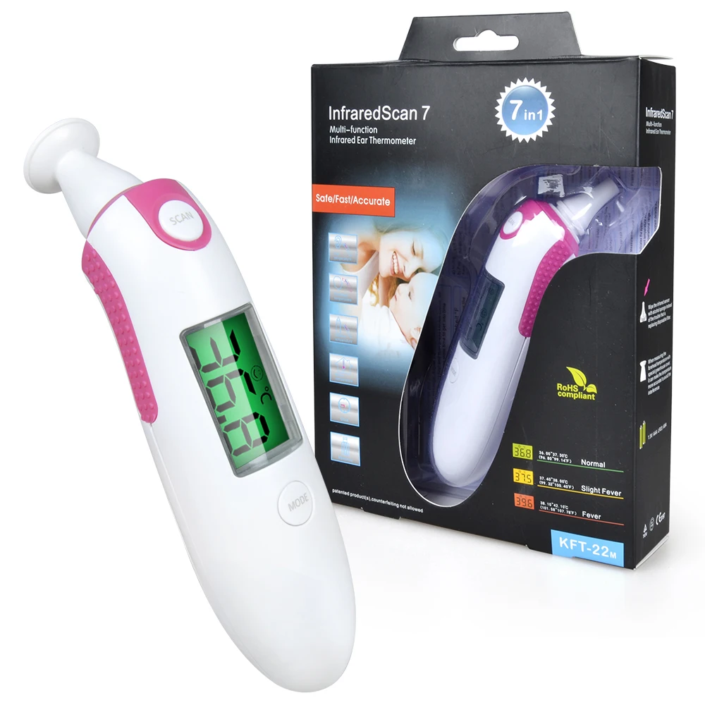 ELERA Digital Baby Thermometer Multi-Function Portable Thermometer for Baby/Adult Forehead & Ear Temperature Monitor Thermometro
ELERA Digital Baby Thermometer Multi-Function Portable Thermometer for Baby/Adult Forehead & Ear Temperature Monitor Thermometro