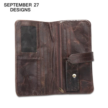 Men's Long Wallet Genuine Leather Retro Men Clutch Wallets Oil Wax Cowhide Vintage Male Credit Card Purse Money Bag Coin Purses
Men's Long Wallet Genuine Leather Retro Men Clutch Wallets Oil Wax Cowhide Vintage Male Credit Card Purse Money Bag Coin Purses