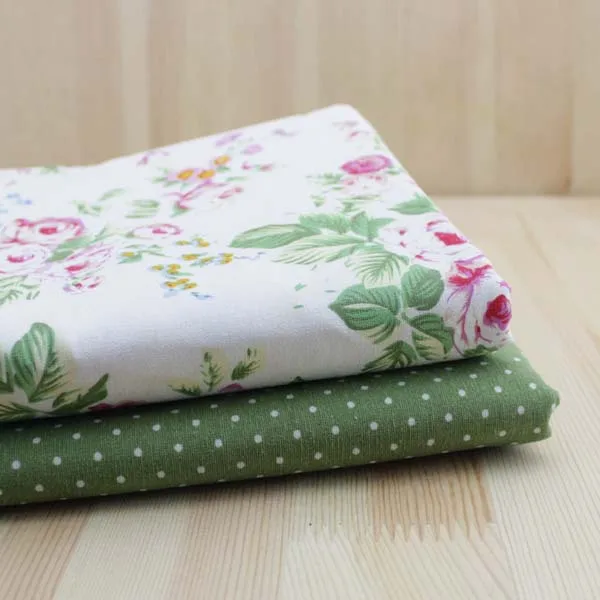 2 Design Cotton Linen fabric "Green" Dot dew Rose Fat Quarter Bundle for sewing home textile patchwork Quilting Cloth 35*50cm
2 Design Cotton Linen fabric "Green" Dot dew Rose Fat Quarter Bundle for sewing home textile patchwork Quilting Cloth 35*50cm