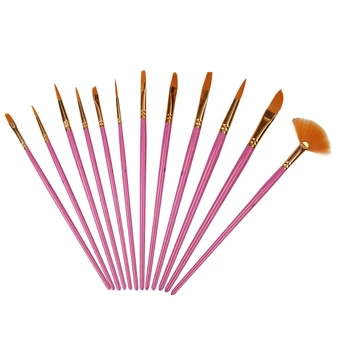 12Pcs/Set Watercolor Gouache Paint Brushes Different Shape Tip Nylon Hair Painting Brush Stationary Set
12Pcs/Set Watercolor Gouache Paint Brushes Different Shape Tip Nylon Hair Painting Brush Stationary Set