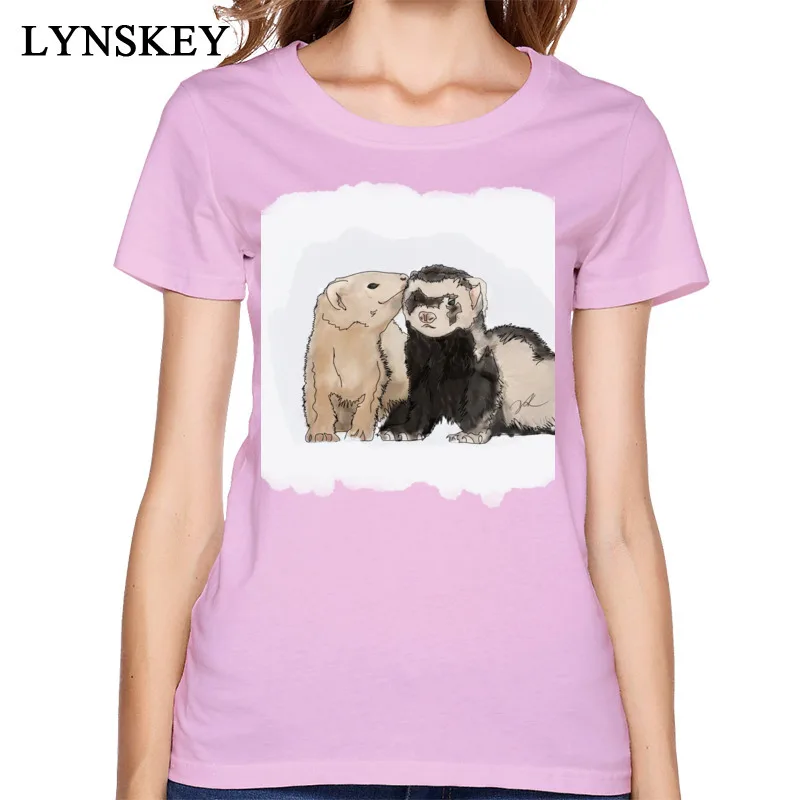 Lovely Ferret Kisses T Shirt For Women 2018 Family Party Pure Cotton Tee Shirts Summer Sweatshirt Fashion Brand Cartoon T-Shirt
Lovely Ferret Kisses T Shirt For Women 2018 Family Party Pure Cotton Tee Shirts Summer Sweatshirt Fashion Brand Cartoon T-Shirt